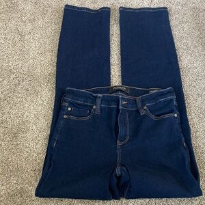 Liverpool Women’s Jeans 6/28 Dark Wash Denim High Rise Straight Premium Stretch